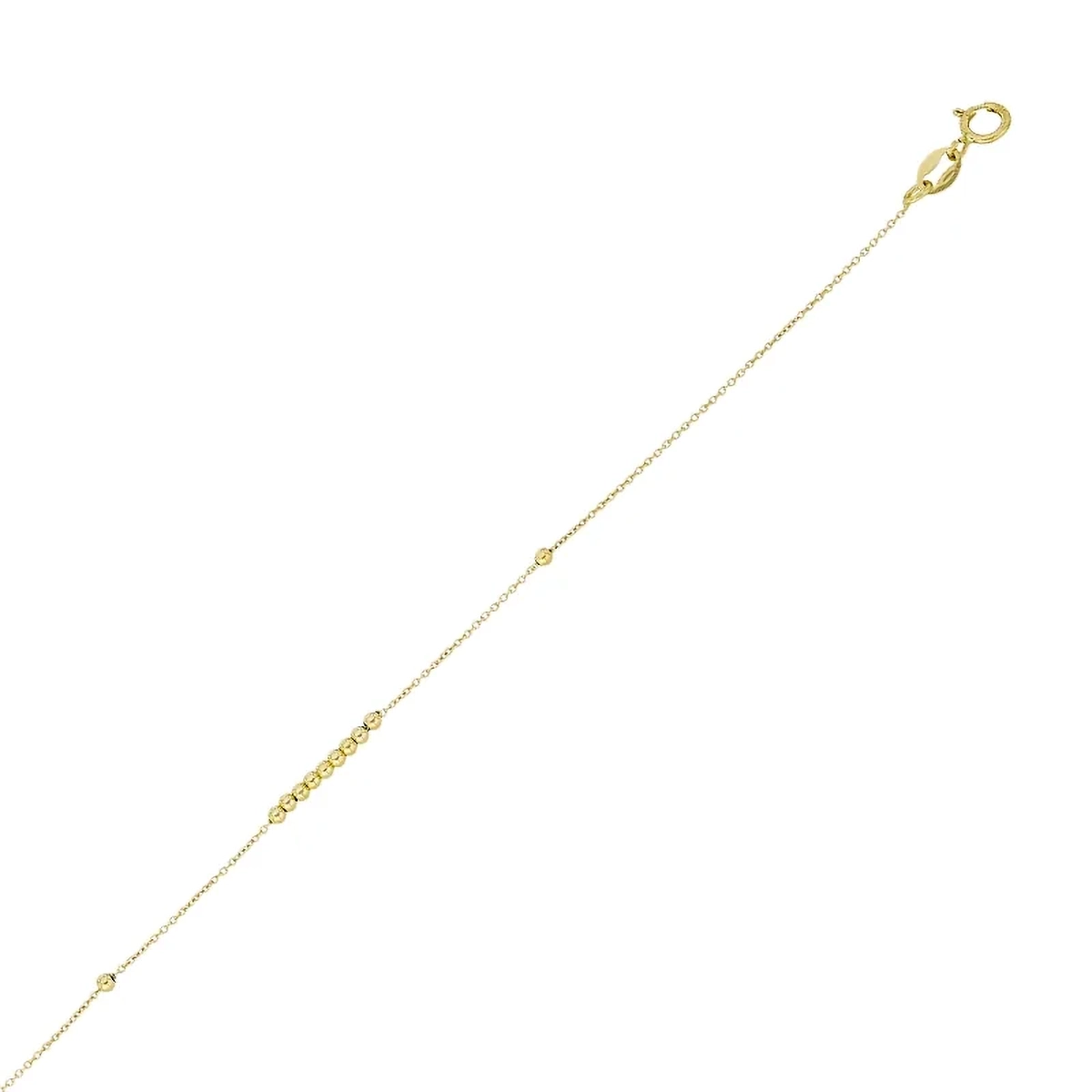 Pulsera en oro amarillo de 18 Kilates, 17 cm. de largo, 0.50 mm. de ancho