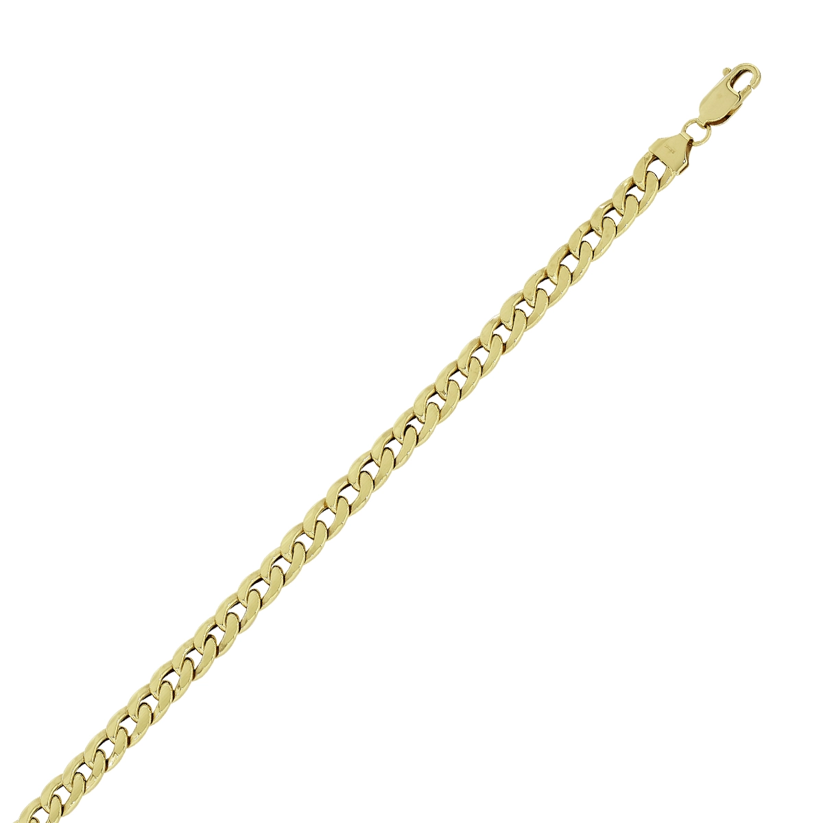 Pulsera en oro amarillo de 18 Kilates, 21 cm. de largo, 6.50 mm. de ancho