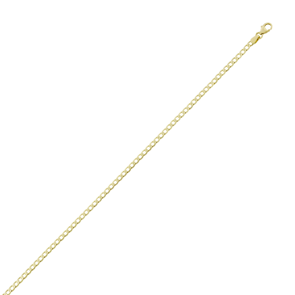 Pulsera en oro amarillo de 18 Kilates, 21 cm. de largo, 3 mm. de ancho