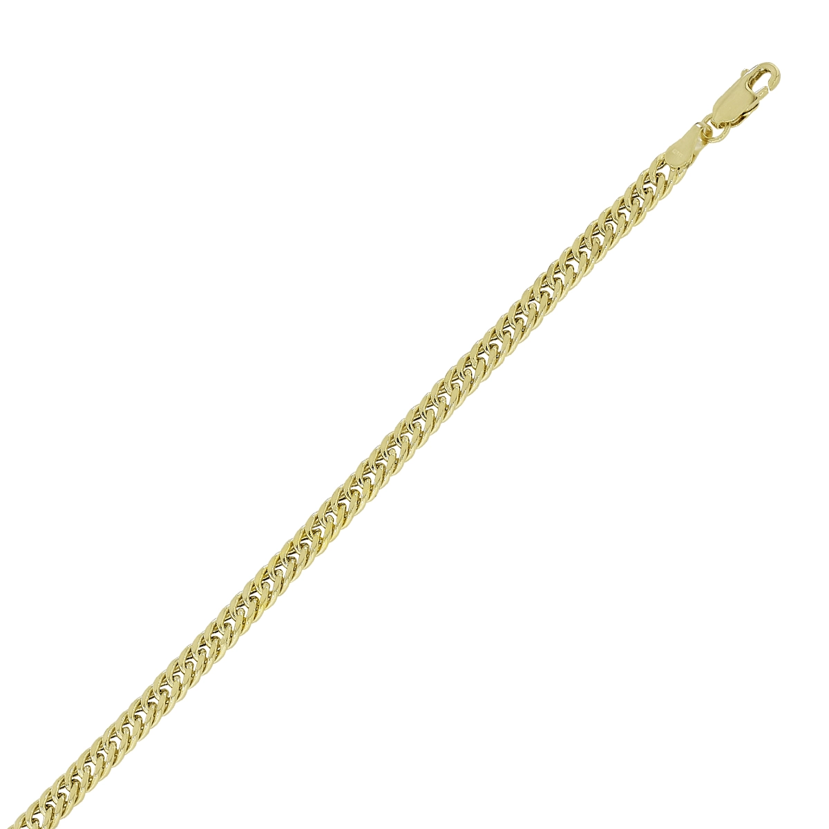 Pulsera en oro amarillo de 18 Kilates, 19 cm. de largo, 5 mm. de ancho