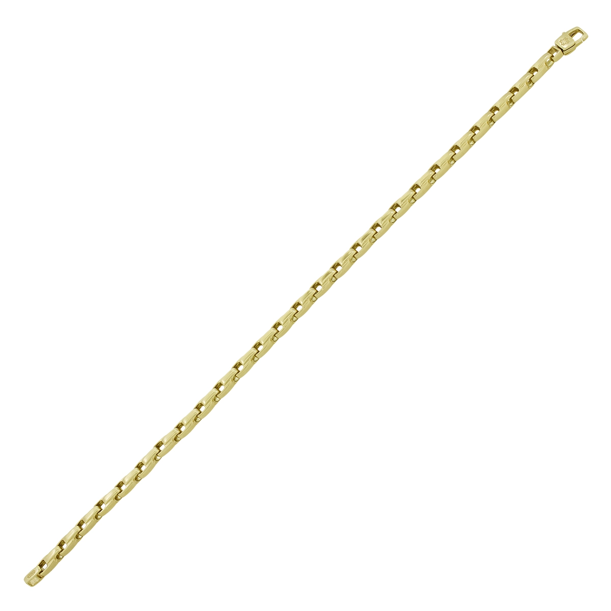 Pulsera en oro amarillo de 18 Kilates, 21 cm. de largo, 3.50 mm. de ancho