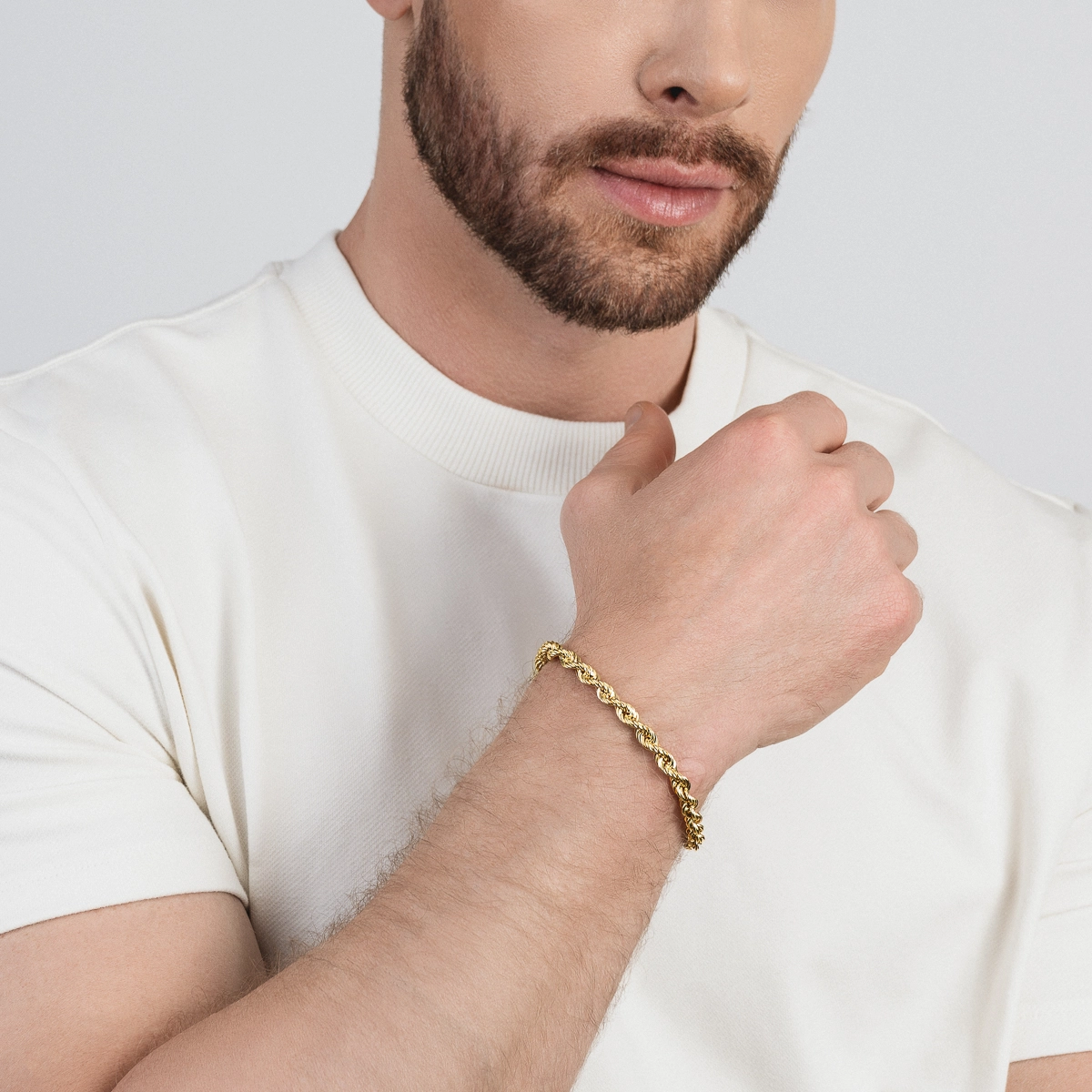 Pulsera en oro amarillo de 18 Kilates, 20 cm. de largo, 5.50 mm. de ancho
