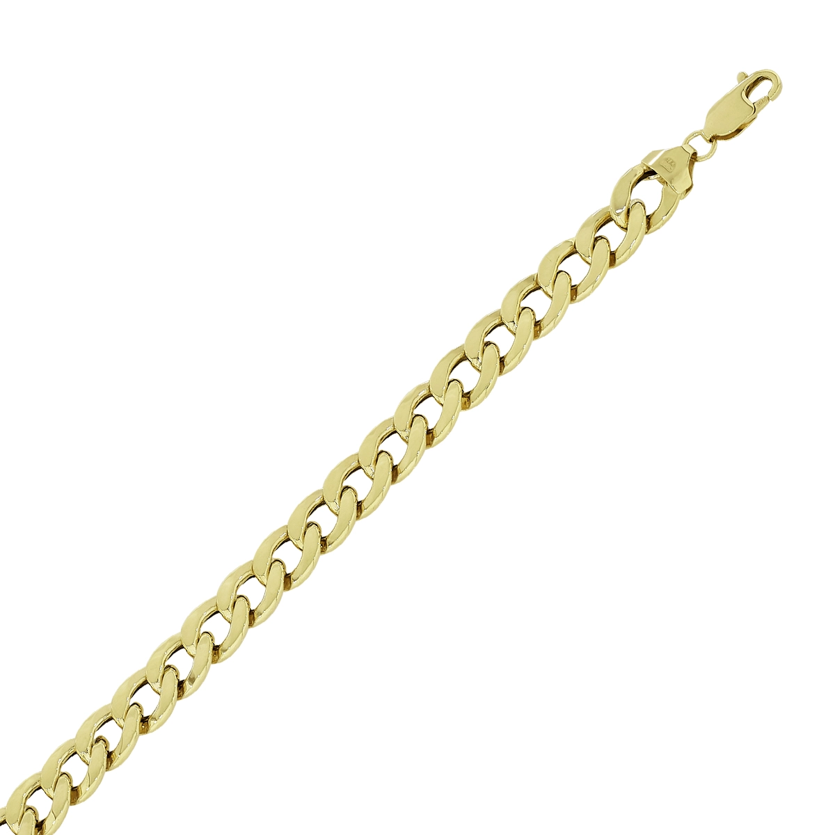 Pulsera en oro amarillo de 18 Kilates, 19 cm. de largo, 9 mm. de ancho