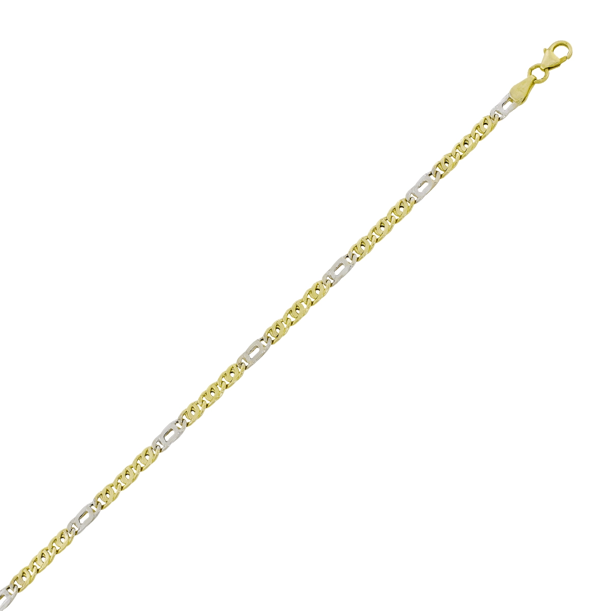Pulsera en oro 2 tonos de 18 Kilates