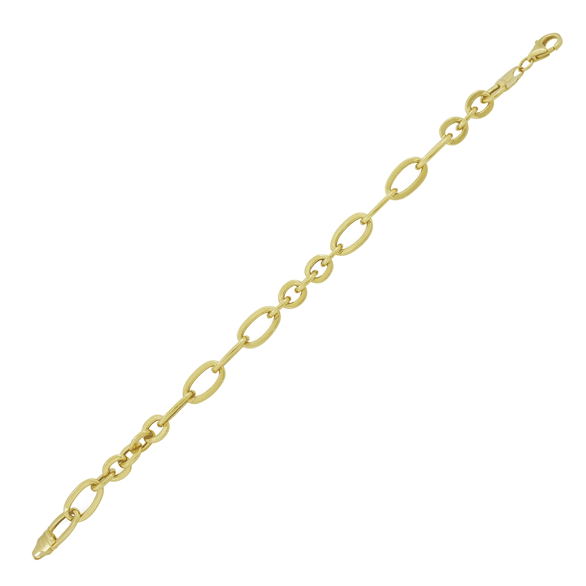 Pulsera en oro amarillo de 18 Kilates, 18 cm. de largo, 6.50 mm. de ancho