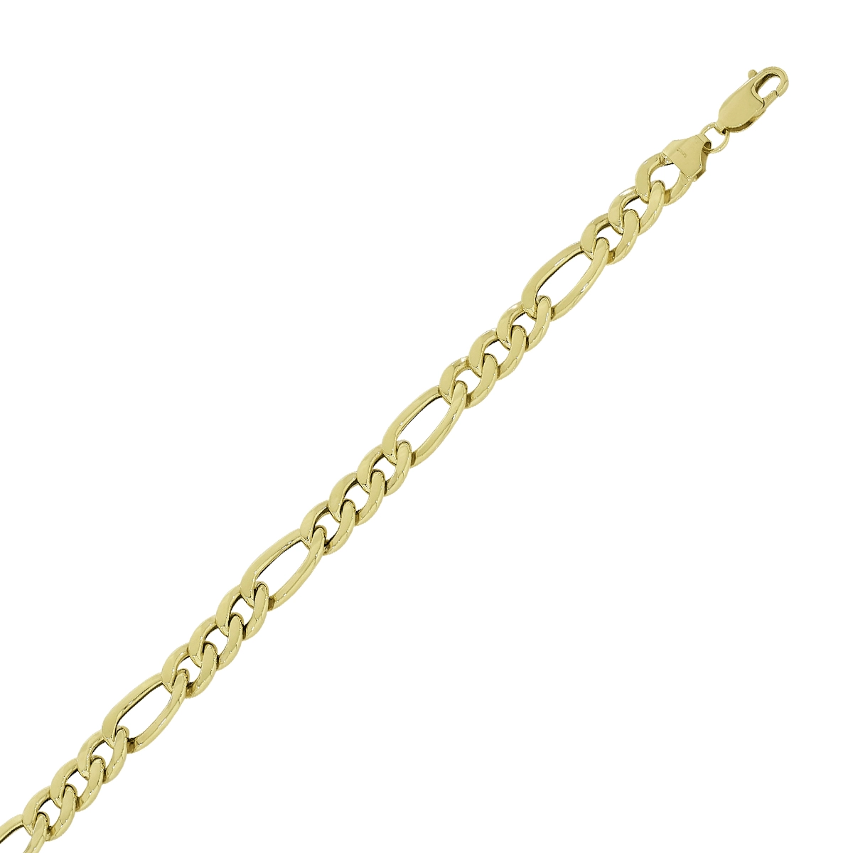 Pulsera en oro amarillo de 18 Kilates, 19 cm. de largo, 8 mm. de ancho