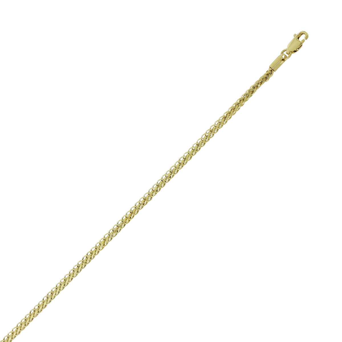 Pulsera en oro amarillo de 18 Kilates, 19 cm. de largo, 3 mm. de ancho