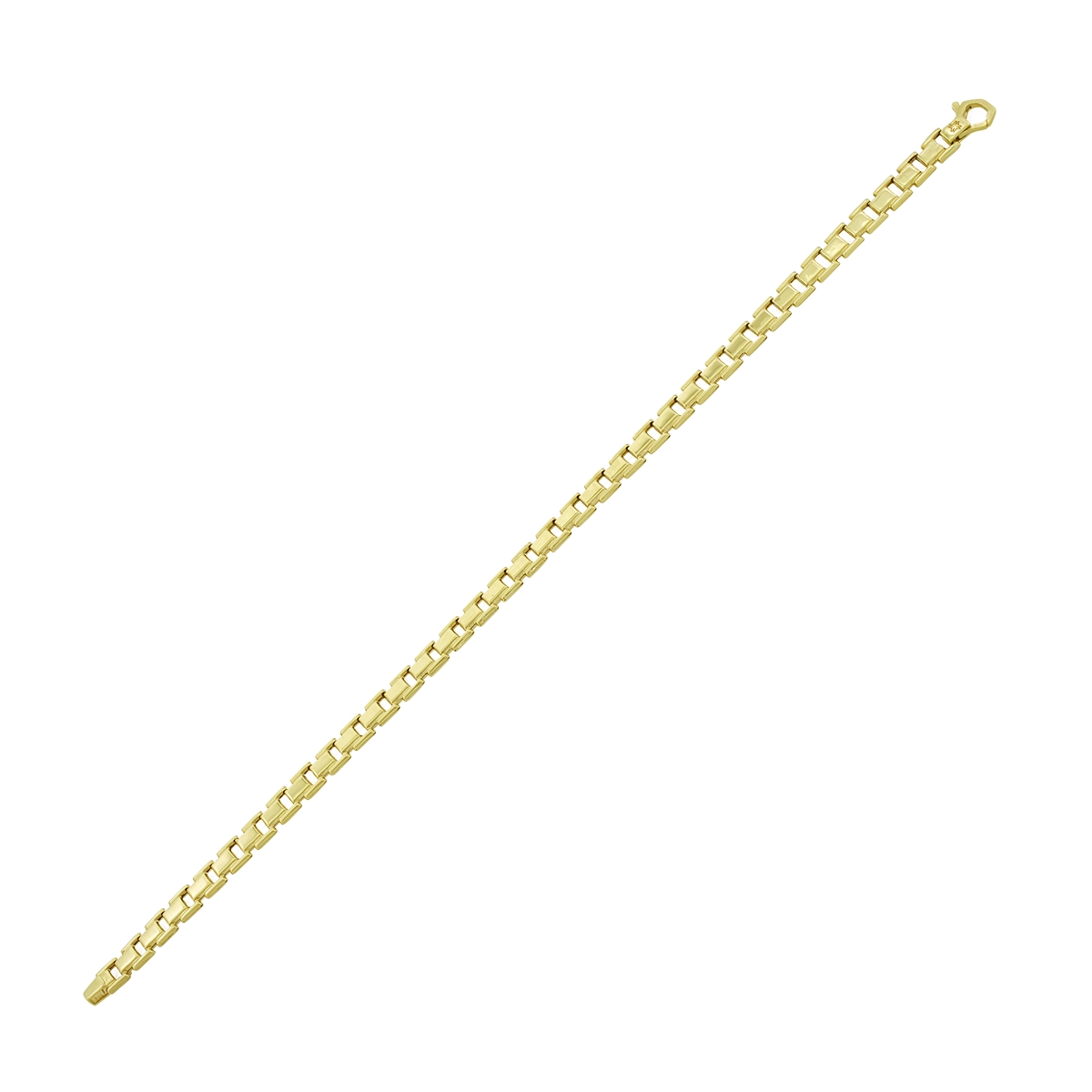 Pulsera en oro amarillo de 18 Kilates, 20 cm. de largo, 5 mm. de ancho