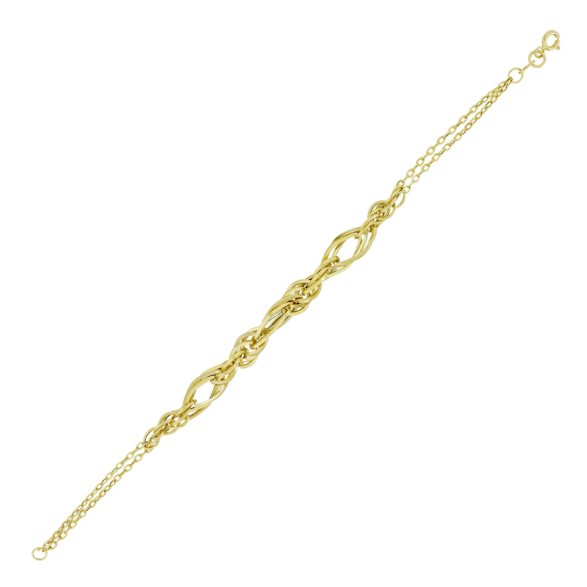 Pulsera en oro amarillo de 18 Kilates, 19 cm. de largo, 1.50 mm. de ancho