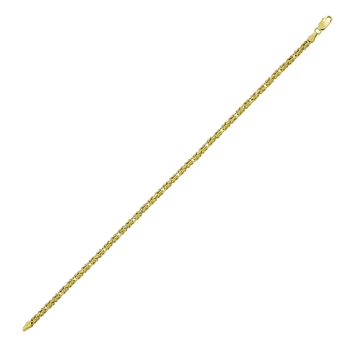 Pulsera en oro amarillo de 18 Kilates, 21 cm. de largo, 2.50 mm. de ancho