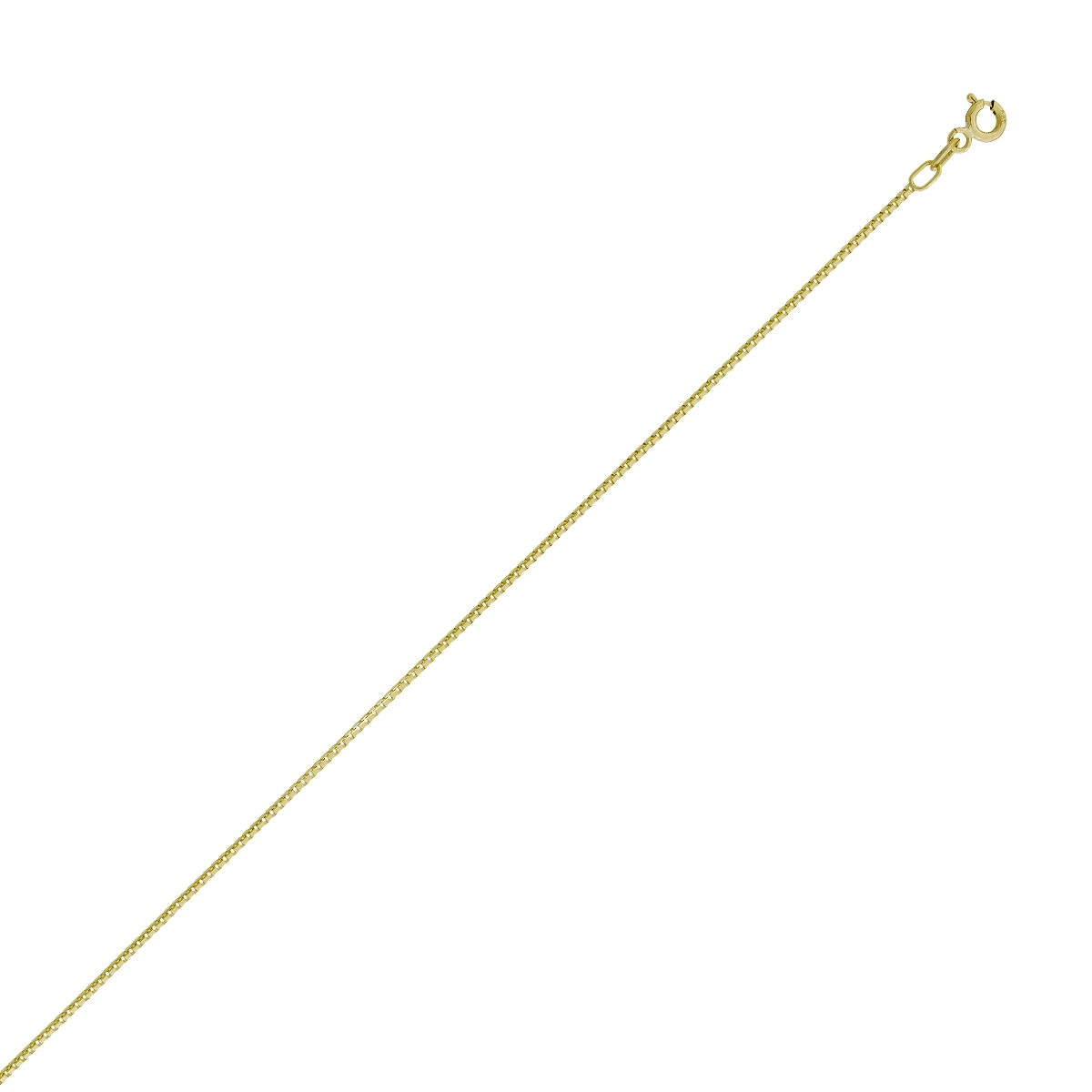 Pulsera en oro amarillo de 18 Kilates, 19 cm. de largo, 1 mm. de ancho