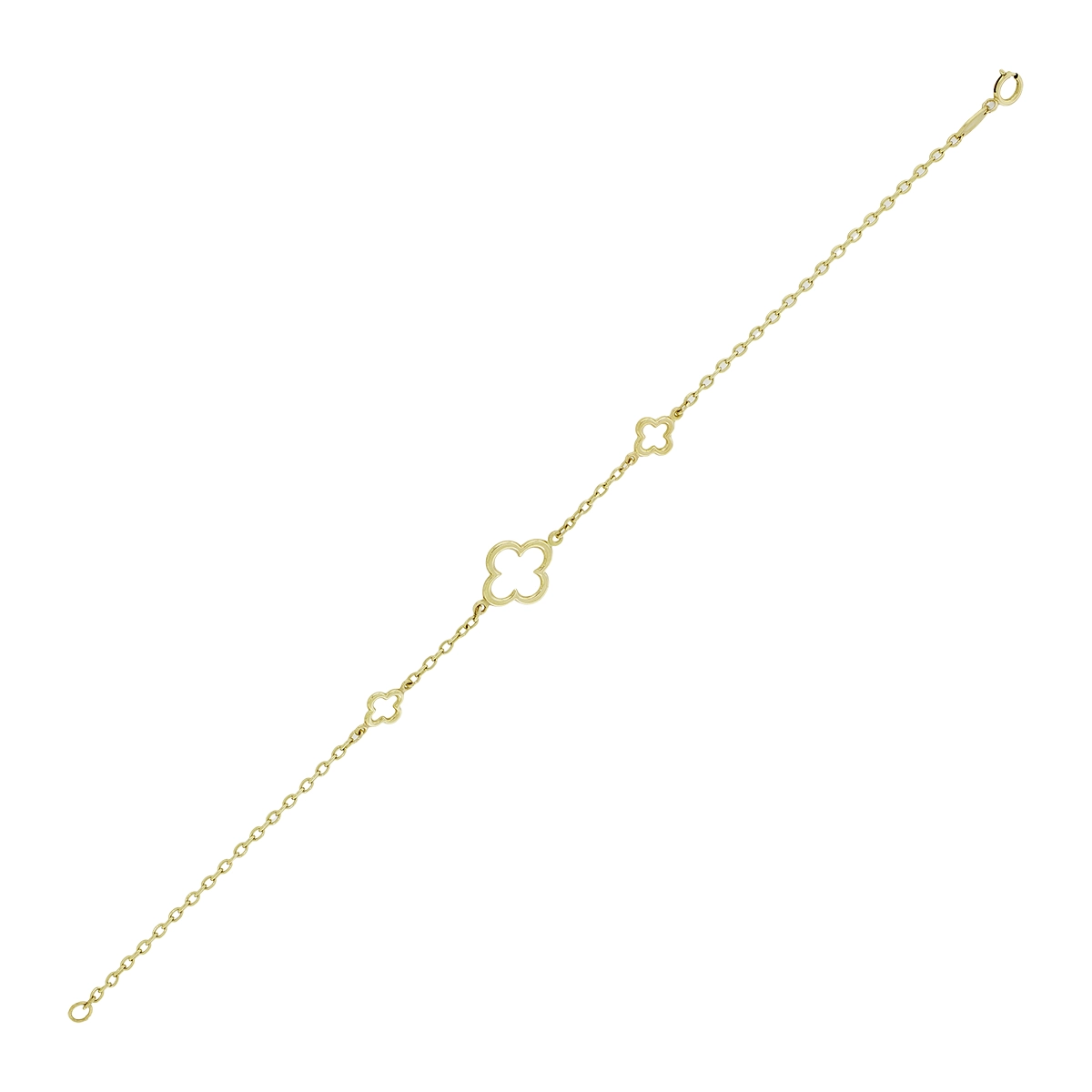 Pulsera en oro amarillo de 18 Kilates, 19 cm. de largo, 1.50 mm. de ancho