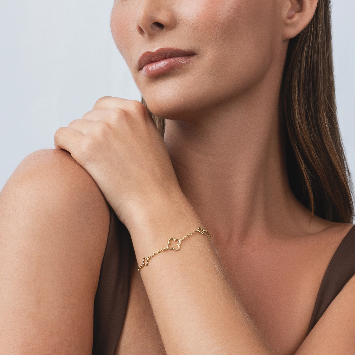 Pulsera en oro amarillo de 18 Kilates, 19 cm. de largo, 1.50 mm. de ancho