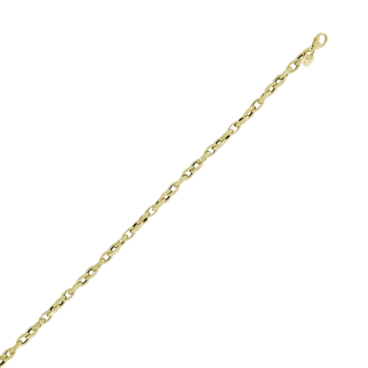 Pulsera en oro amarillo de 18 Kilates, 18 cm. de largo, 3.50 mm. de ancho