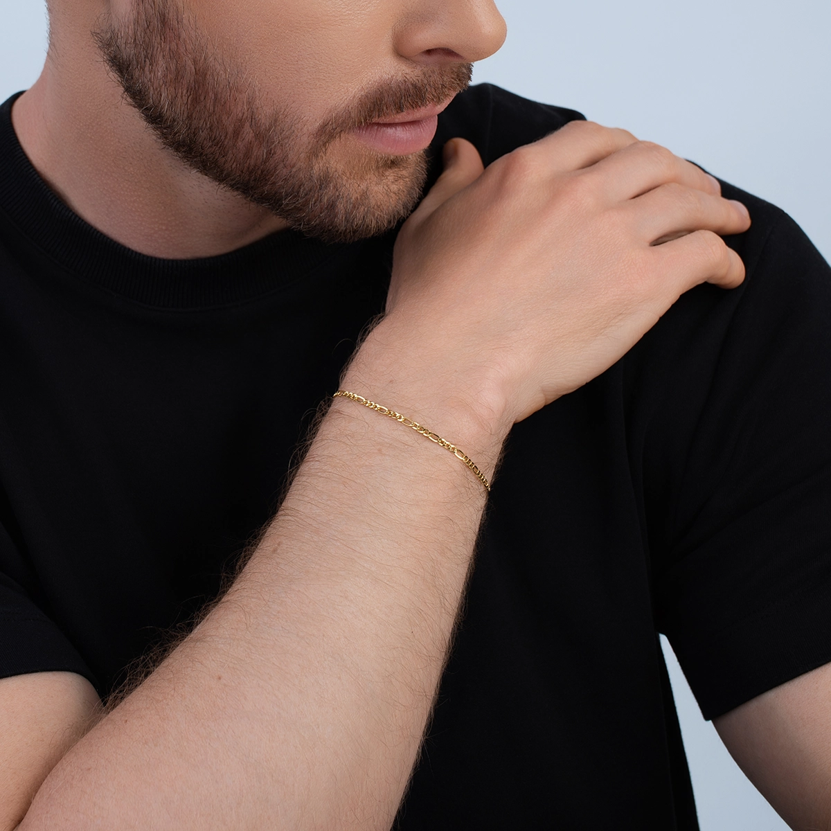 Pulsera en oro amarillo de 18 Kilates, 19 cm. de largo, 2.30 mm. de ancho