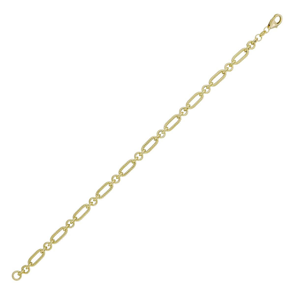 Pulsera en oro amarillo de 18 Kilates, 19 cm. de largo, 4.50 mm. de ancho