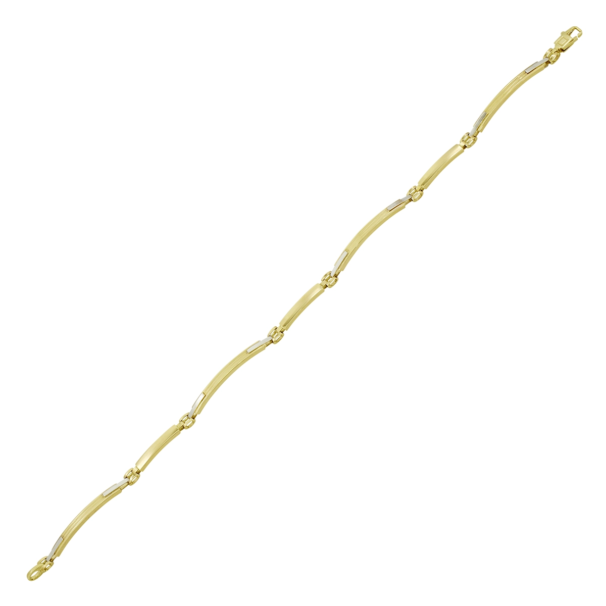 Pulsera en oro amarillo de 18 Kilates, 21 cm. de largo, 2.50 mm. de ancho