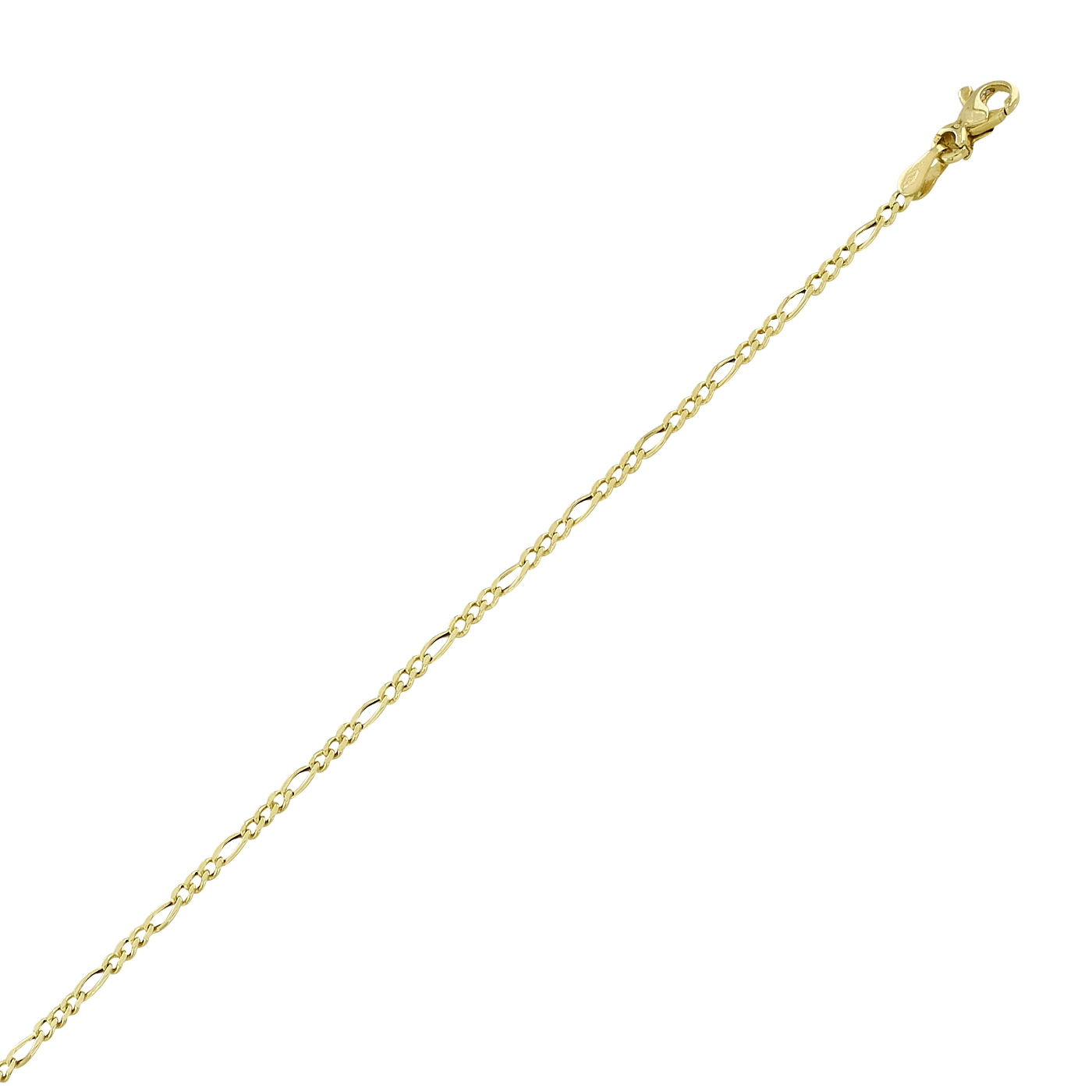 Pulsera en oro amarillo de 18 Kilates, 18 cm. de largo, 1.70 mm. de ancho