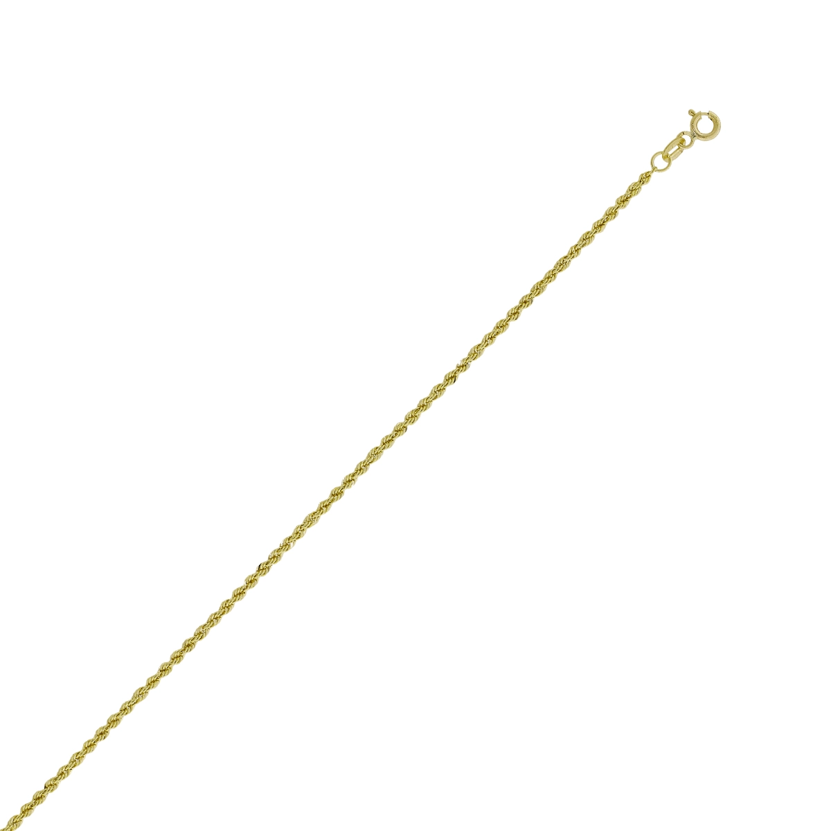 Pulsera en oro amarillo de 18 Kilates, 19 cm. de largo, 2 mm. de ancho