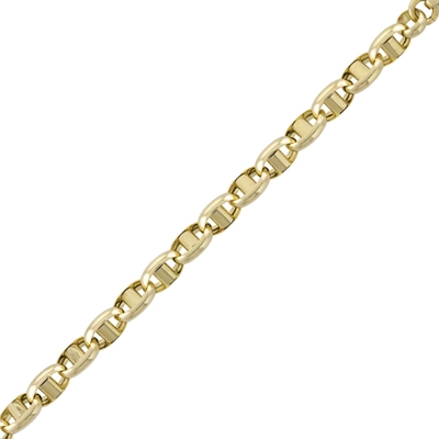 Pulsera en oro amarillo de 18 Kilates, 21 cm. de largo, 5 mm. de ancho