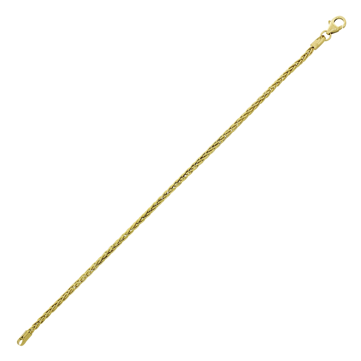 Pulsera en oro amarillo de 18 Kilates, 19 cm. de largo, 2.50 mm. de ancho