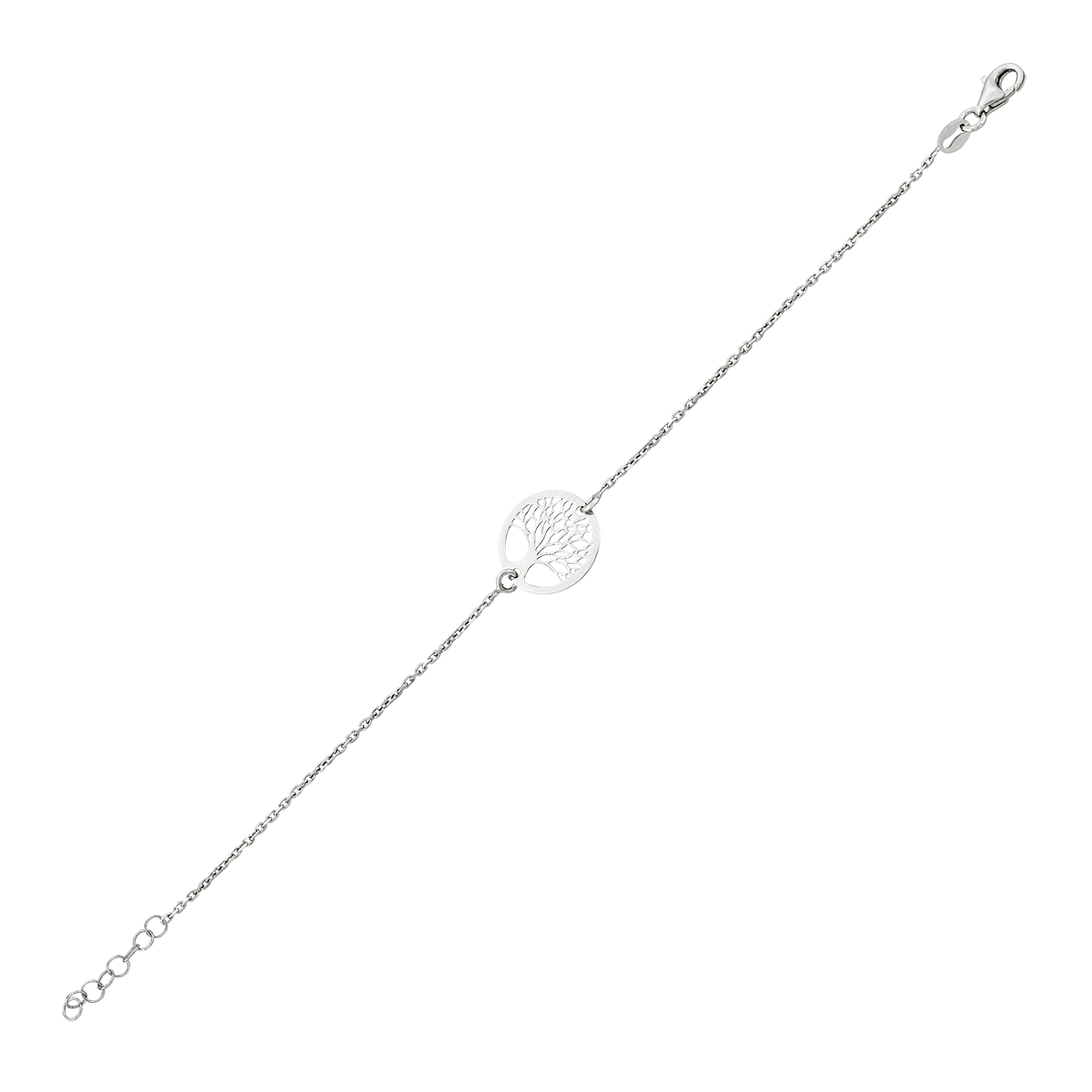 Pulsera de árbol de la vida en plata Ley 925 - Colección Sueños