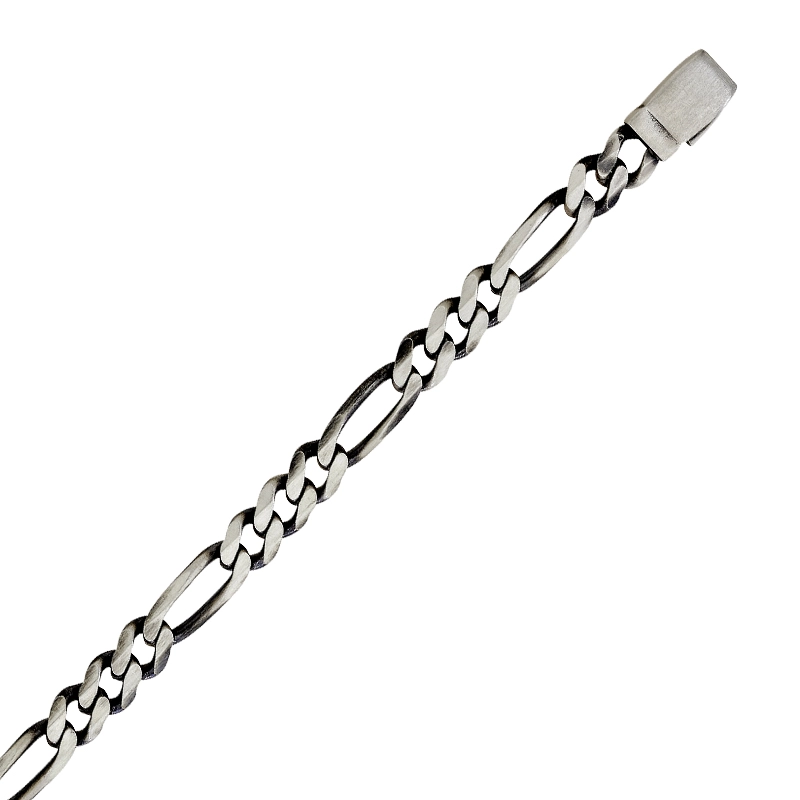 Pulsera en plata Ley 925 satinado, 21 cm. de largo, 8 mm. de ancho, de la coleccion Sueños