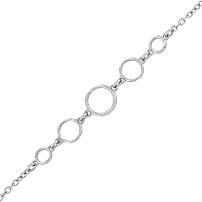 Pulsera en plata Ley 925, 17 cm. de largo - Colección Sueños
