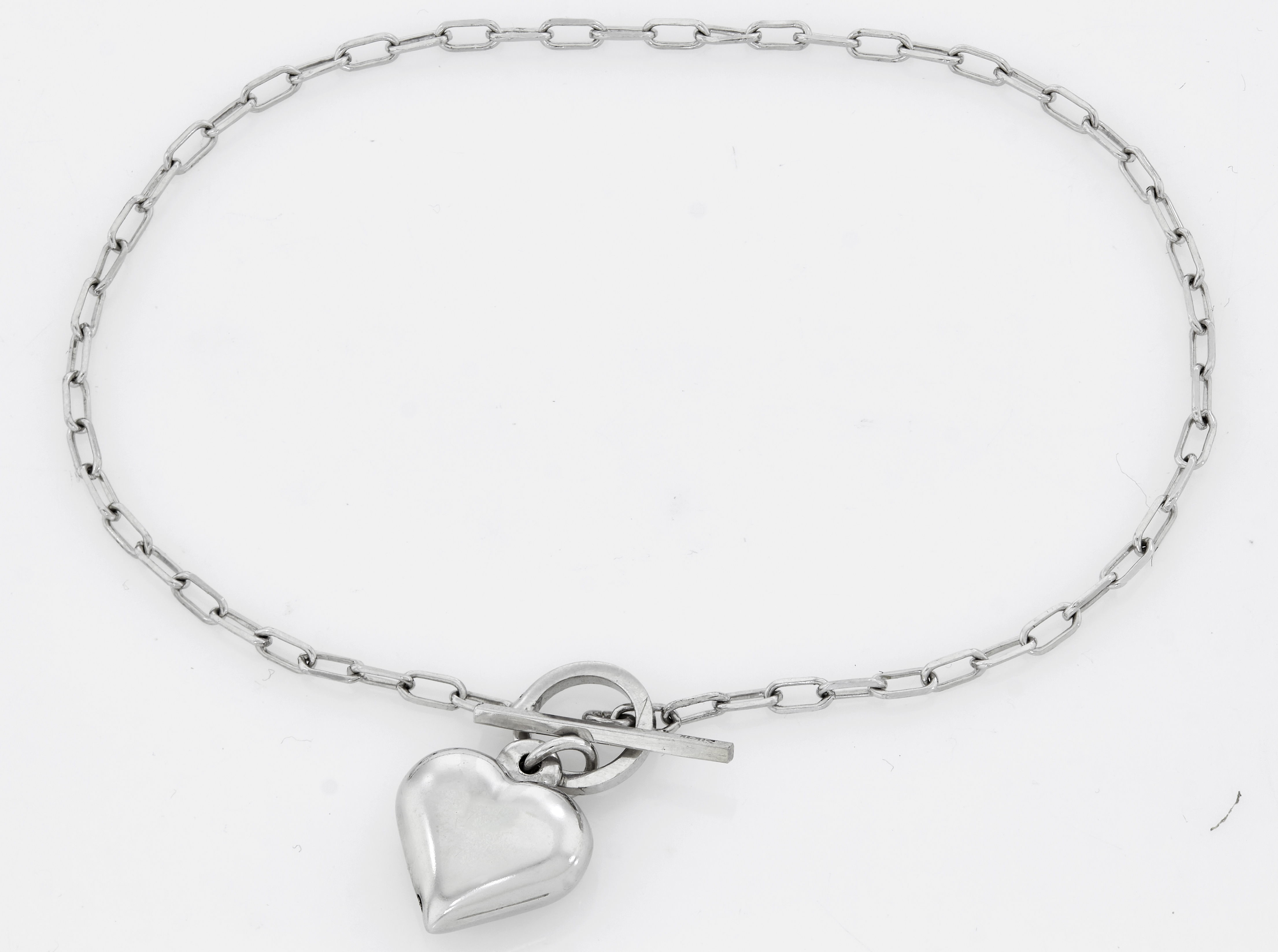 Pulsera de corazón en plata Ley 925 - Colección Sueños