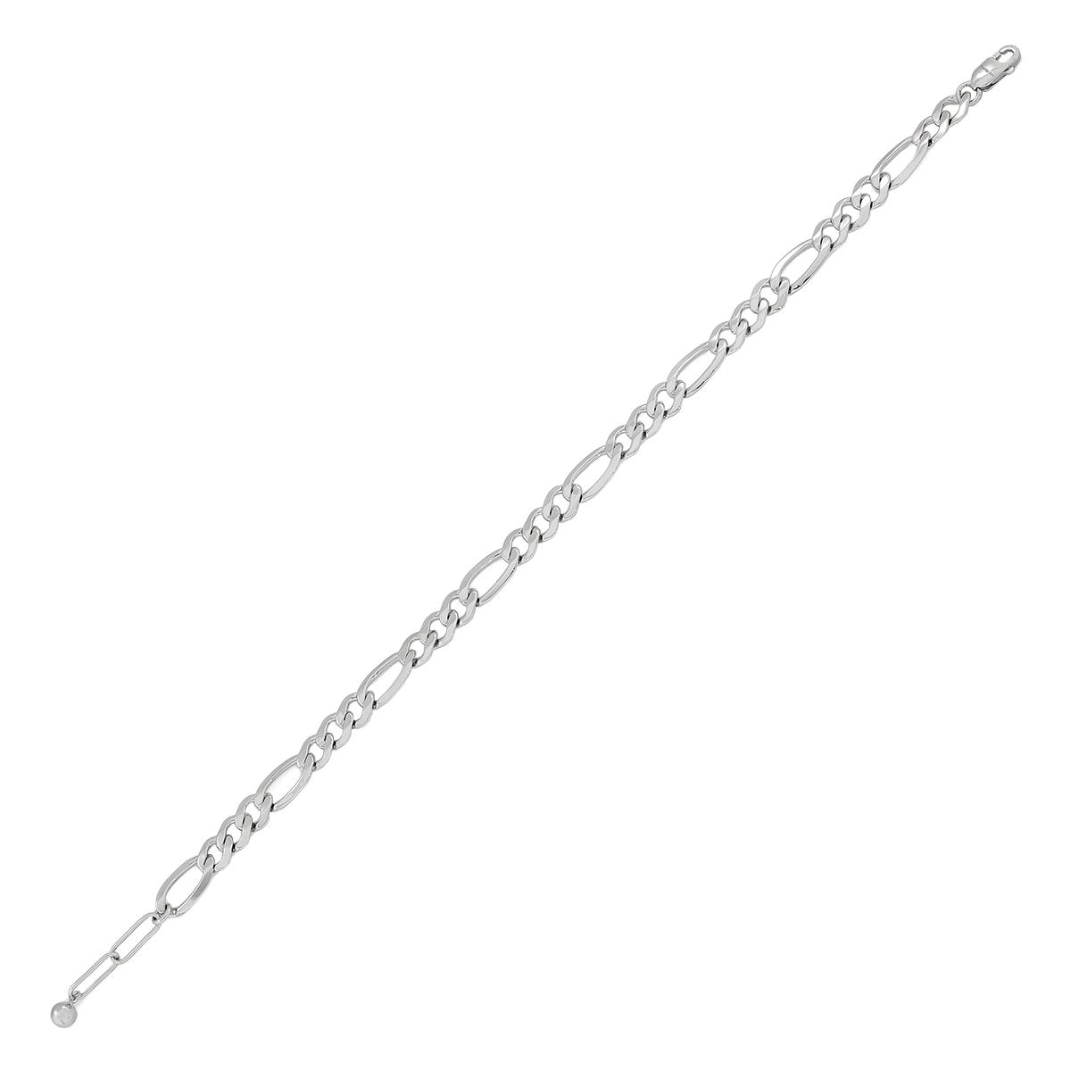 Pulsera en plata Ley 925, 19 cm. de largo, 6 mm. de ancho, de la coleccion Sueños