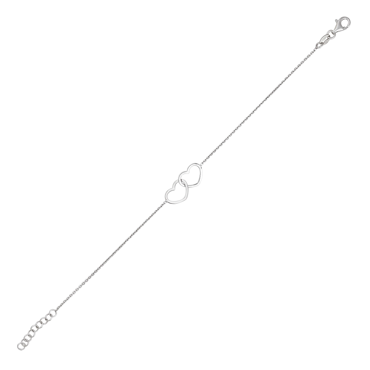 Pulsera en plata Ley 925, 17 cm. de largo, 1 mm. de ancho, de la coleccion Sueños