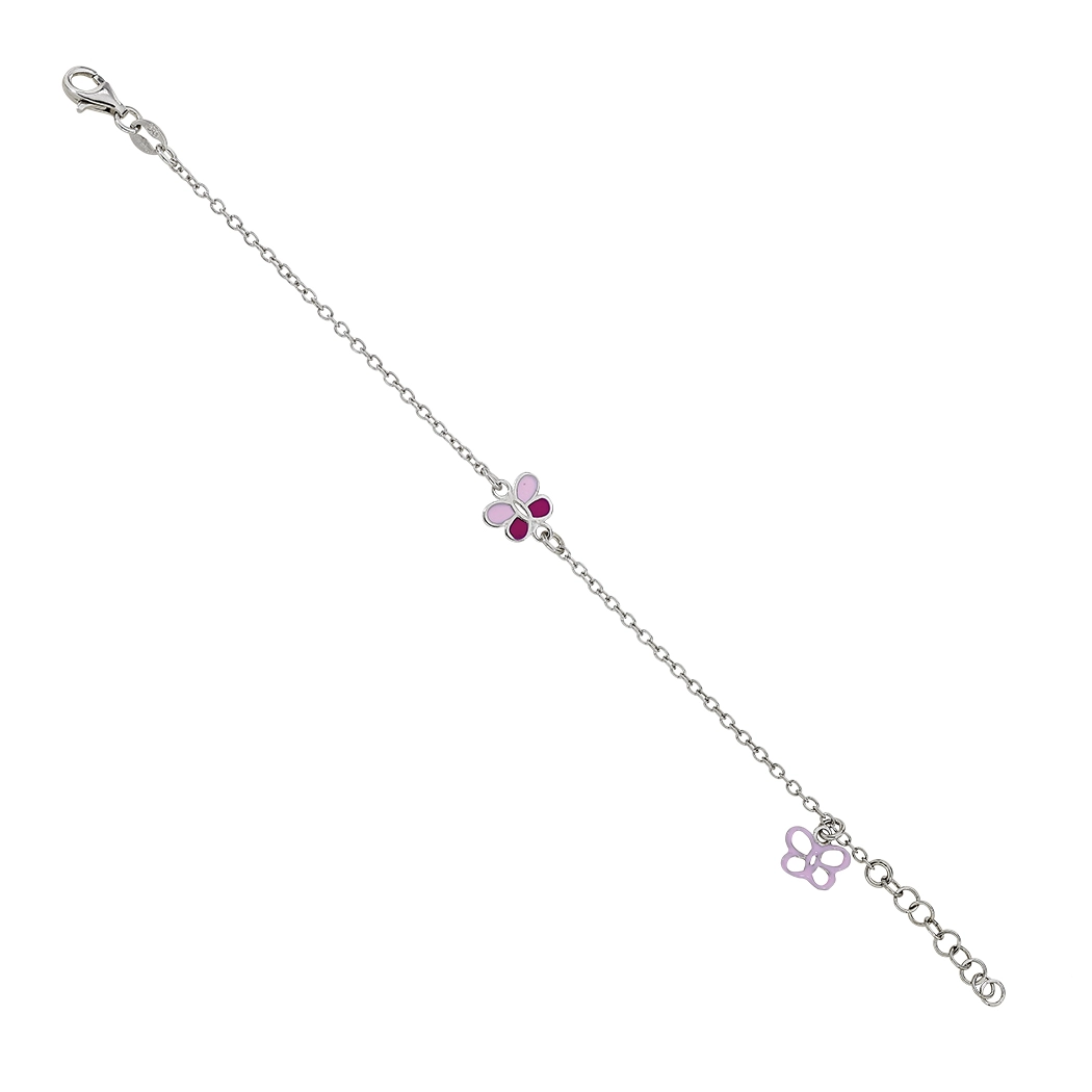 Pulsera en plata Ley 925, 14 cm. de largo, 1.50 mm. de ancho, de la coleccion Sueños