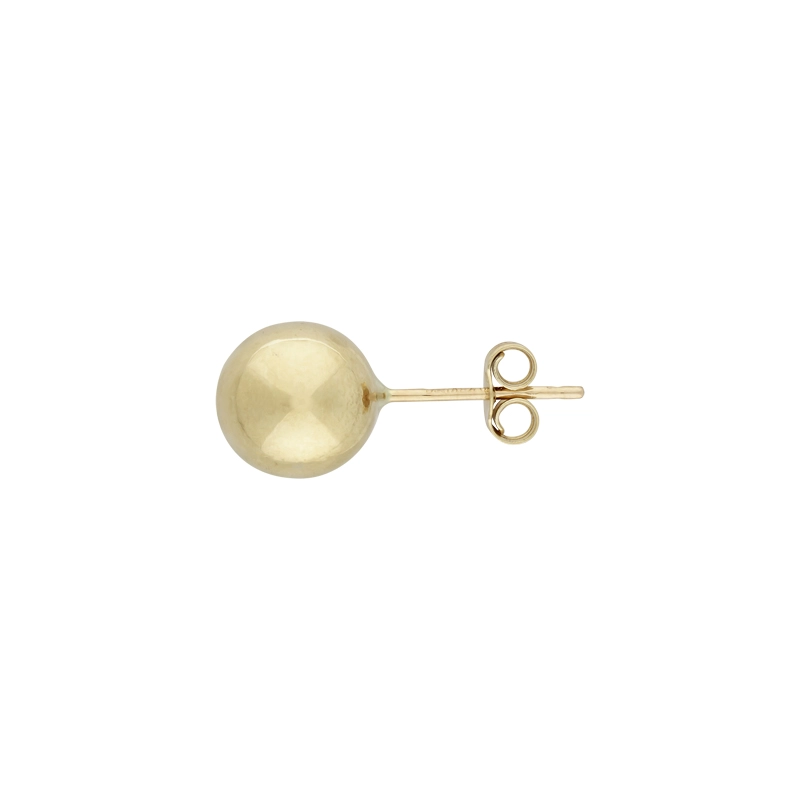 Topos en oro amarillo de 18 Kilates, Bola, 8 mm. de ancho