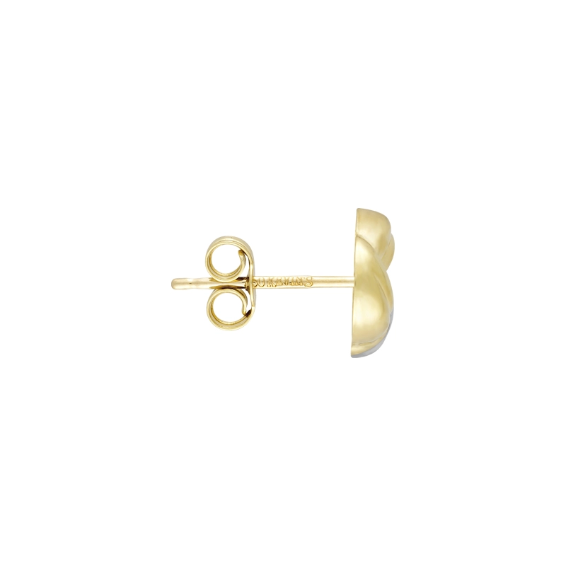 Topos en oro amarillo de 18 Kilates, Nudo, 8 mm. de ancho