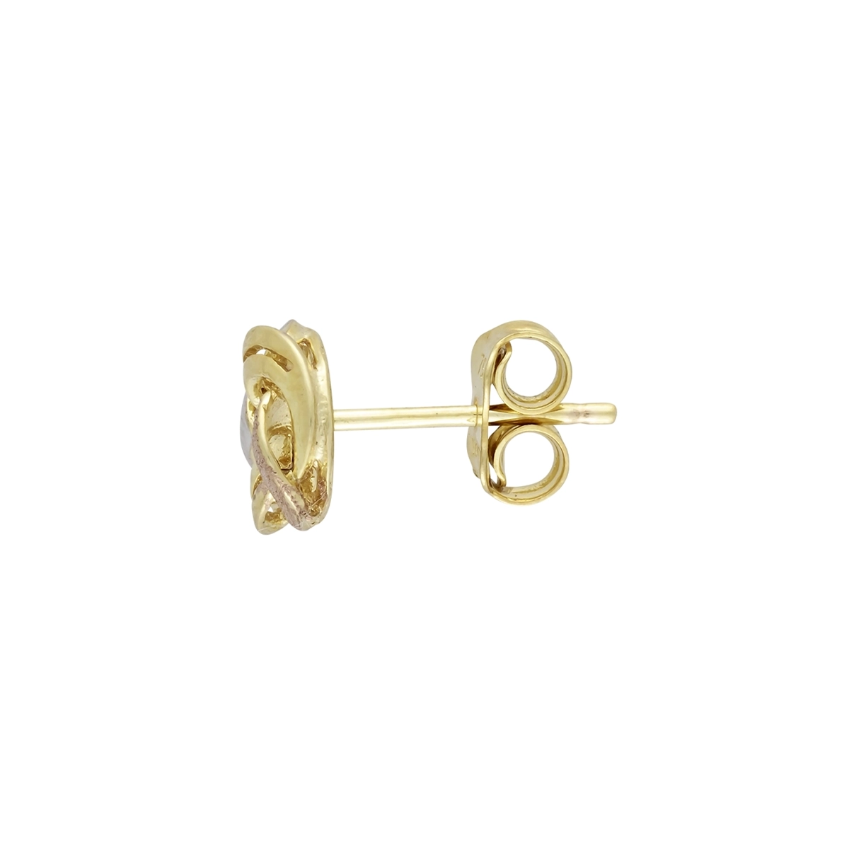 Topos en oro amarillo de 18 Kilates satinado, Nudo, 7 mm. de ancho
