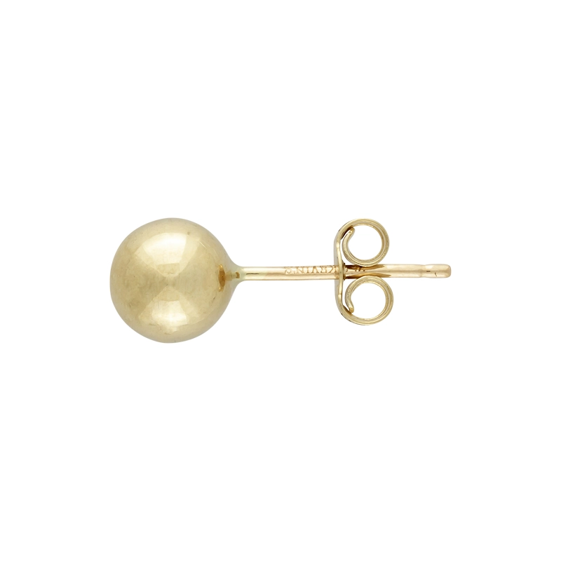 Topos en oro amarillo de 18 Kilates, Bola, 6 mm. de ancho
