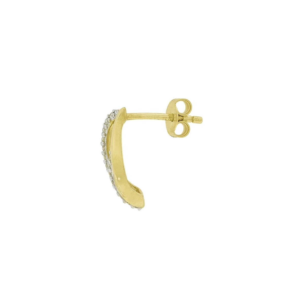 Topos en oro amarillo de 18 Kilates, Franja, con diamantes de 0.17 Ct