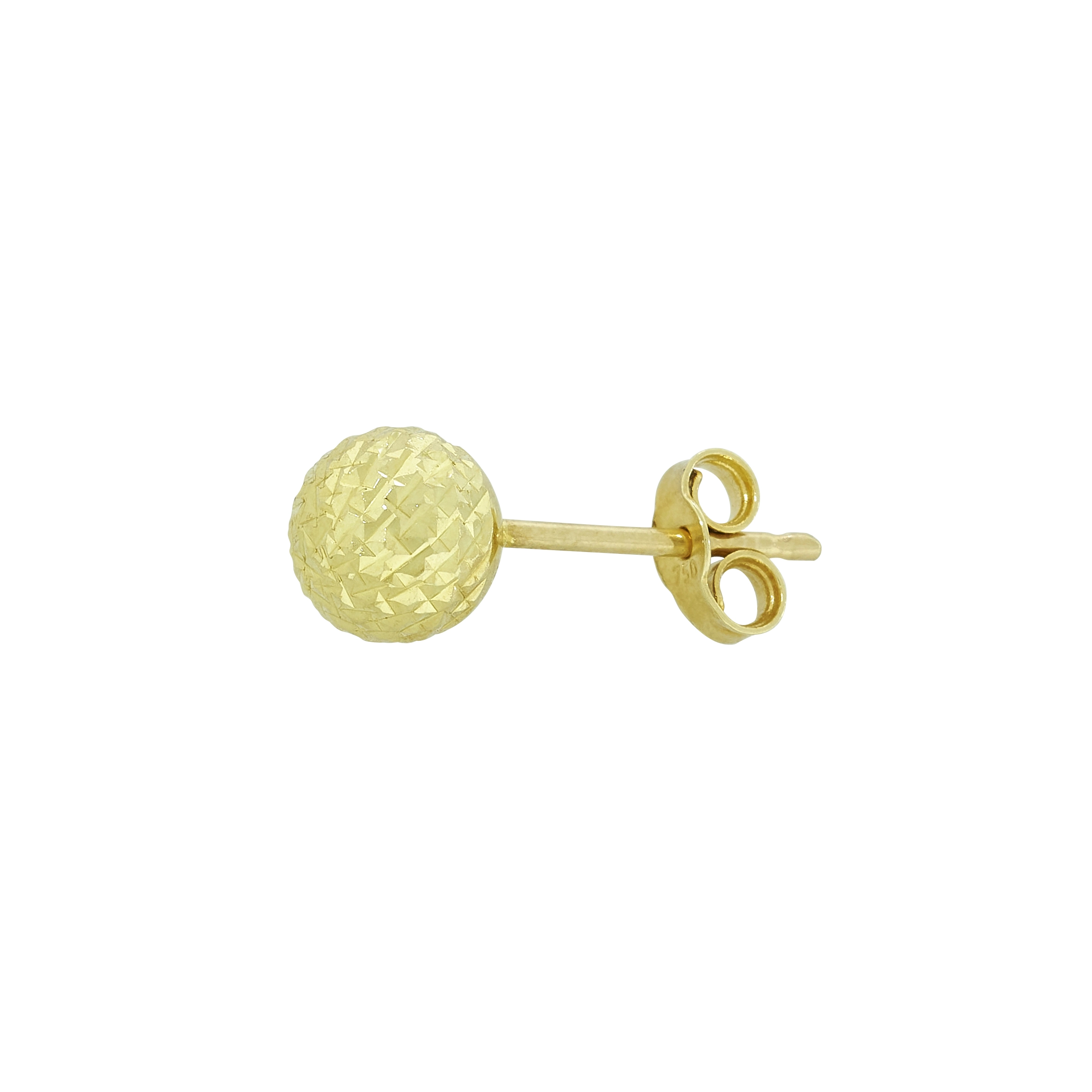 Topos en oro amarillo de 18 Kilates con visos, Figuras geométricas, 5 mm. de ancho