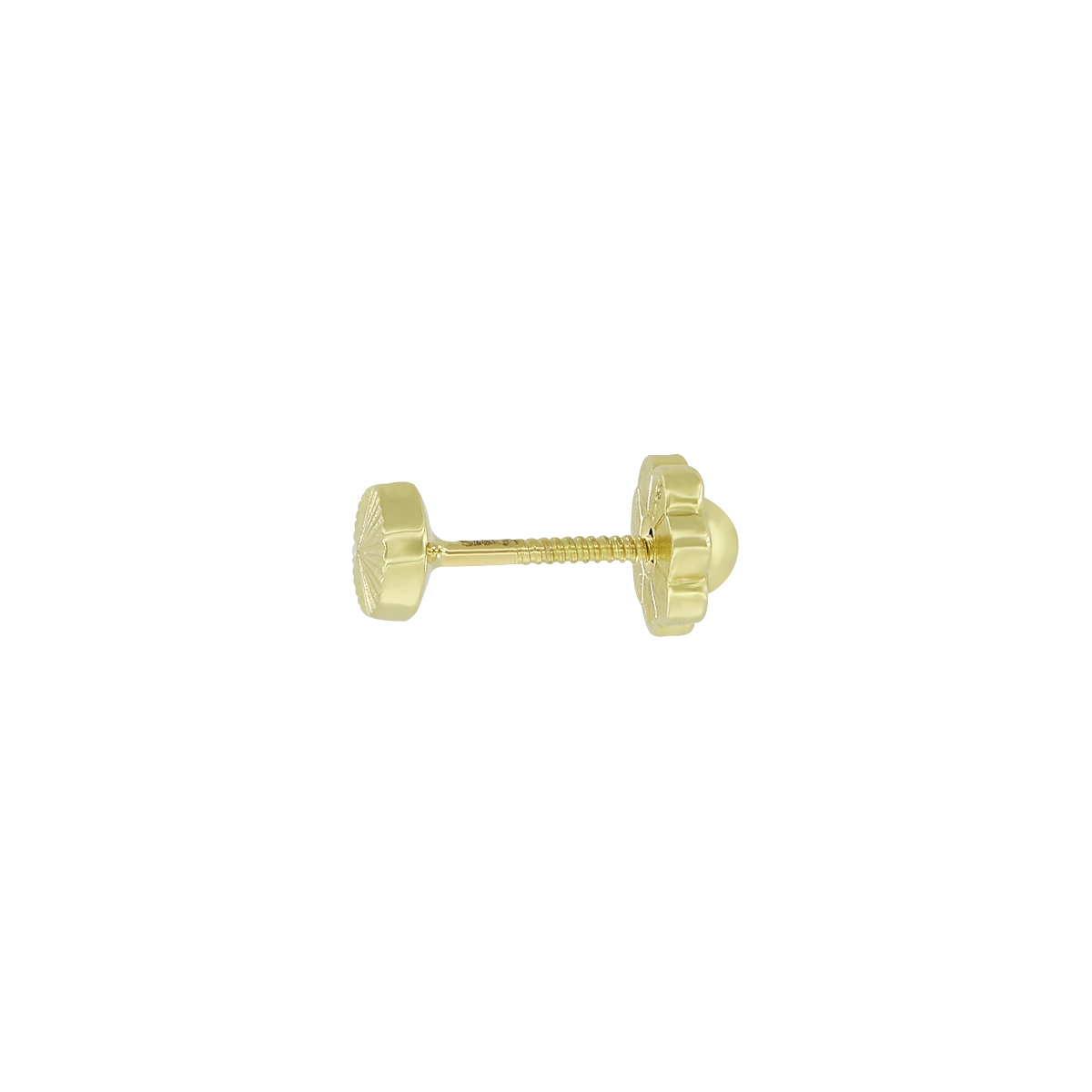 Topos en oro amarillo de 18 Kilates con visos, Figuras geométricas, 4 mm. de ancho
