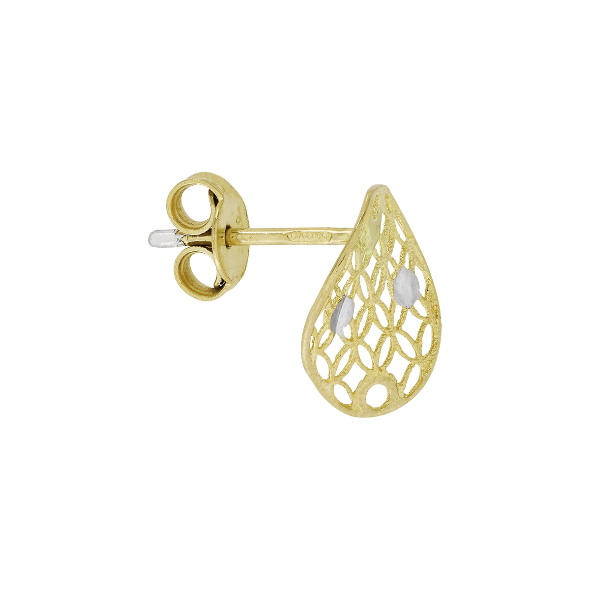 Topos en oro amarillo de 18 Kilates con visos, Figuras geométricas