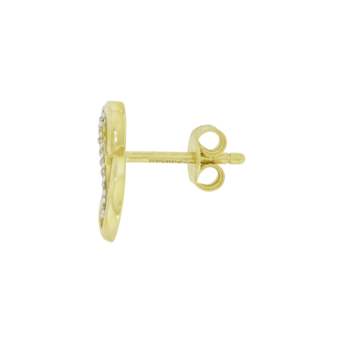 Topos de infinito en oro amarillo de 18 Kilates, con zircones