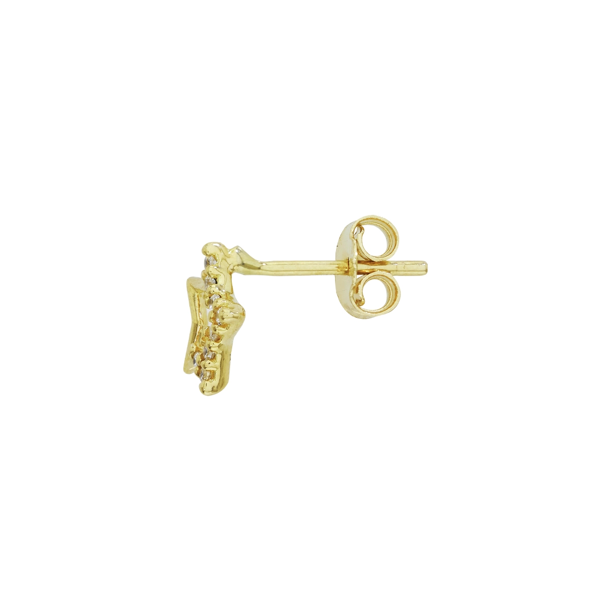 Topos de estrella en oro amarillo de 18 Kilates