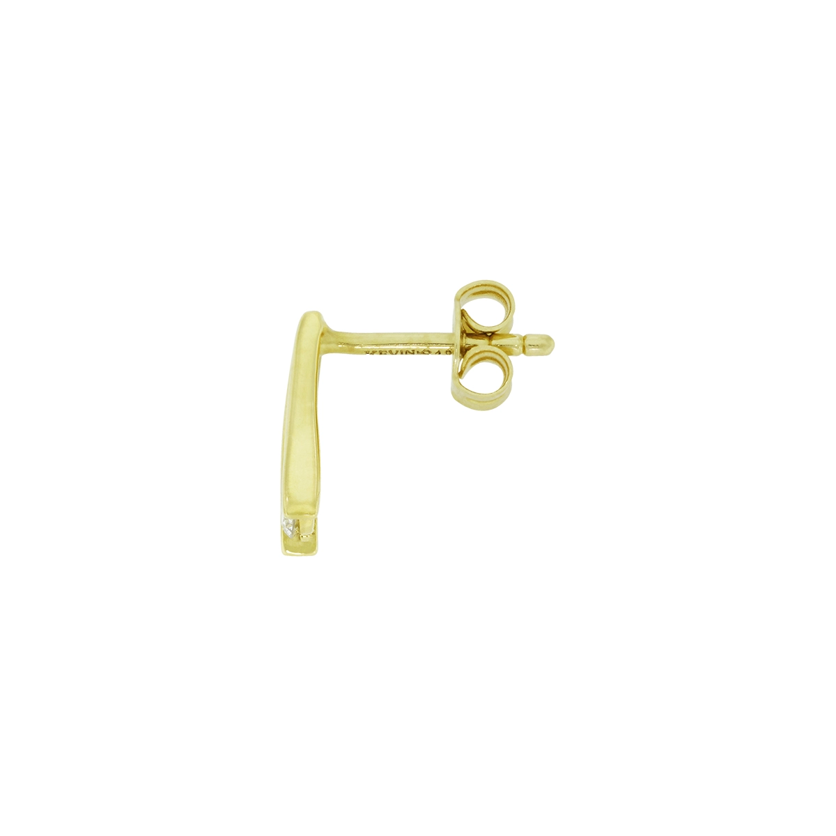 Topos en oro amarillo de 18 Kilates, Franja, con diamantes de 0.20 Ct