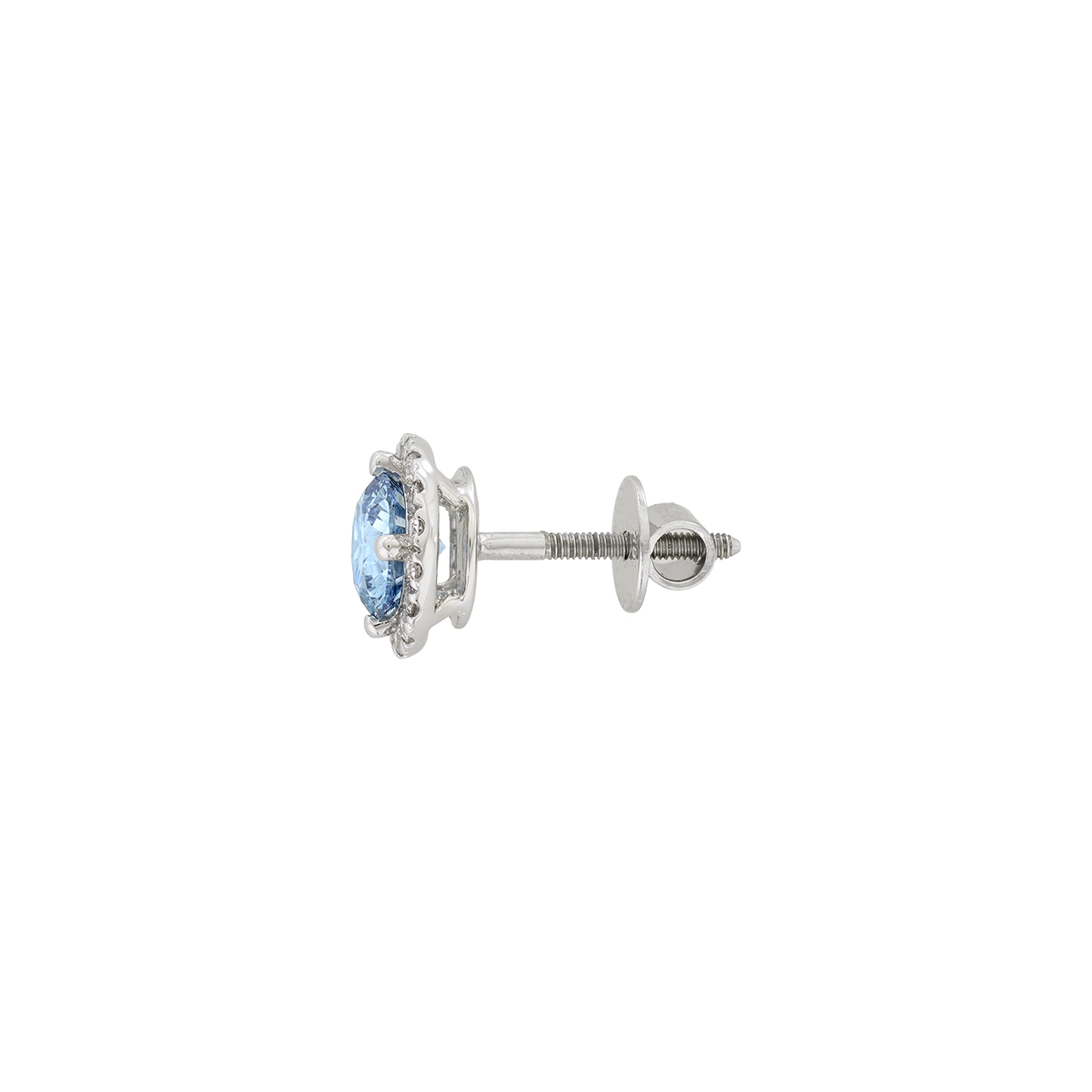 Topos en oro blanco de 18 Kilates, Uñas+decoración, con 2 diamante de laboratorio centrales de 1.50 Ct y decoración en diamante de laboratorio de 0.27 Ct