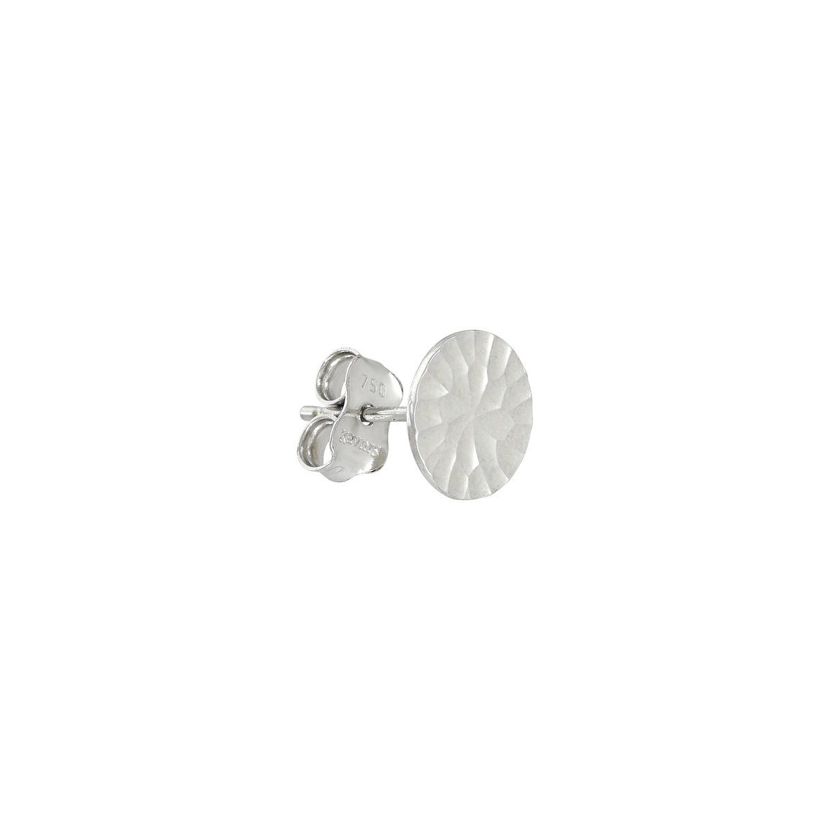 Topos en oro blanco de 18 Kilates con visos, Figuras geométricas, 8 mm. de ancho