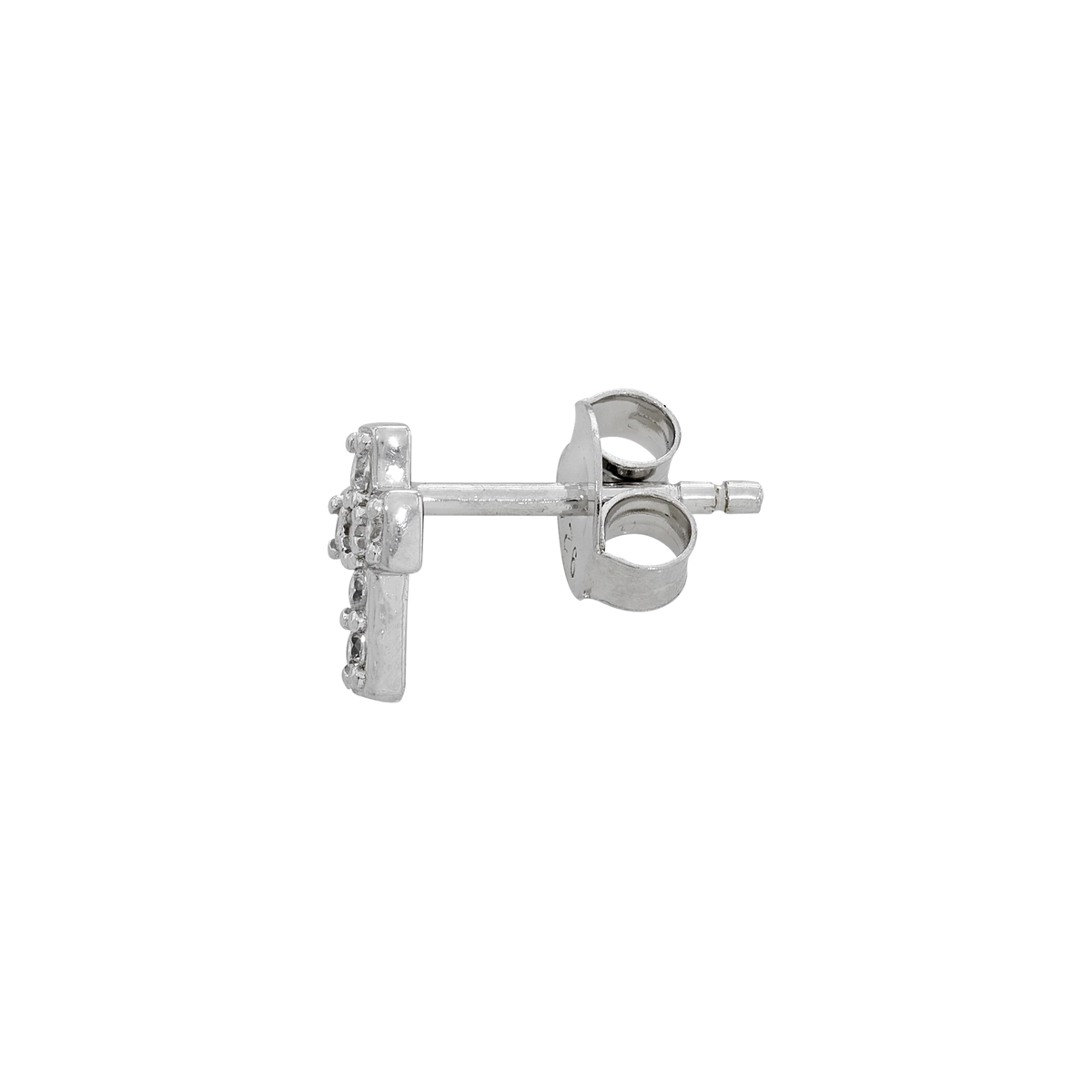 Topos en plata Ley 925, Cruz, con cristales, de la coleccion Sueños