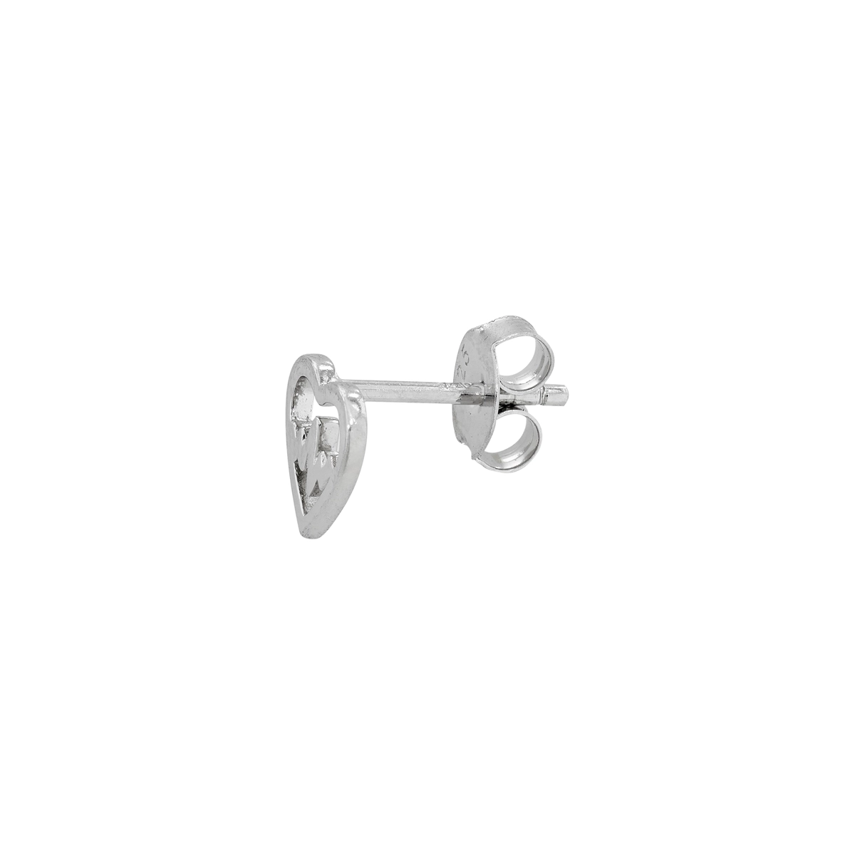 Topos en plata Ley 925, Corazón, 8 mm. de ancho, de la coleccion Sueños