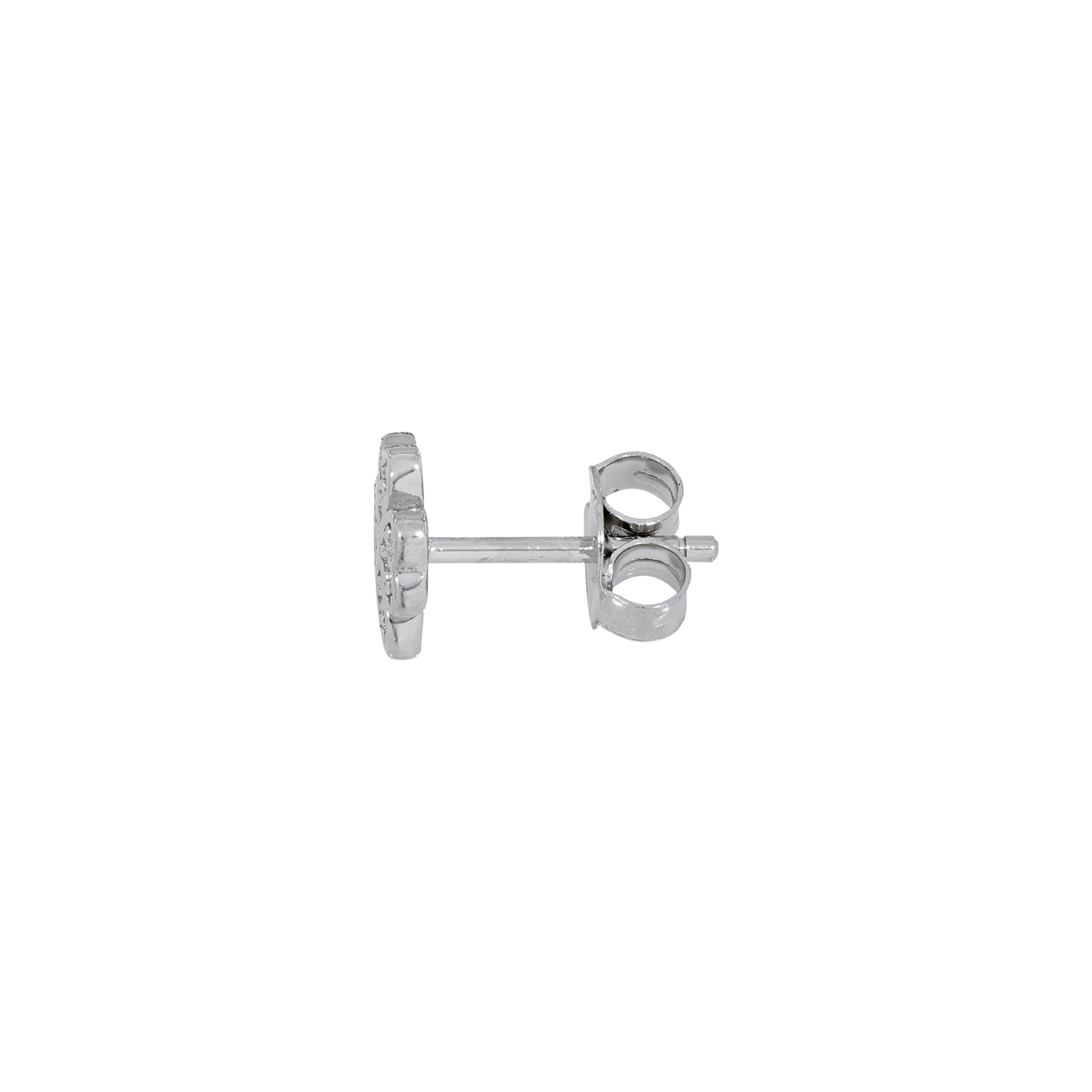 Topos en plata Ley 925, Flores, con cristales, 7.50 mm. de ancho, de la coleccion Sueños