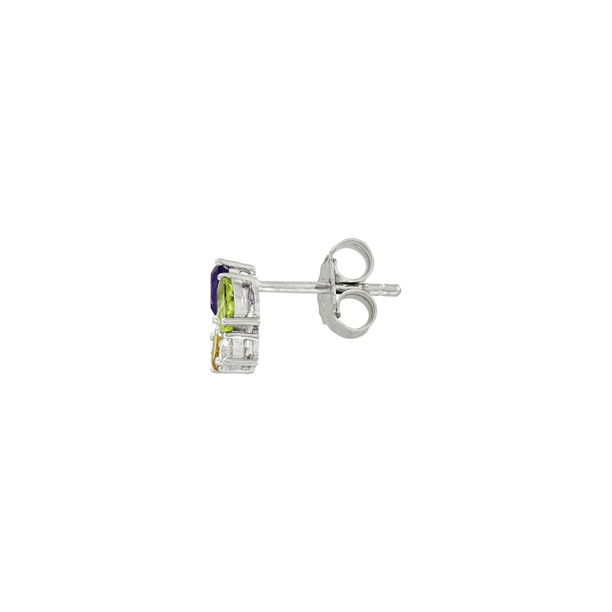 Topos en plata Ley 925, Uñas+decoración, con zircones, de la coleccion Sueños