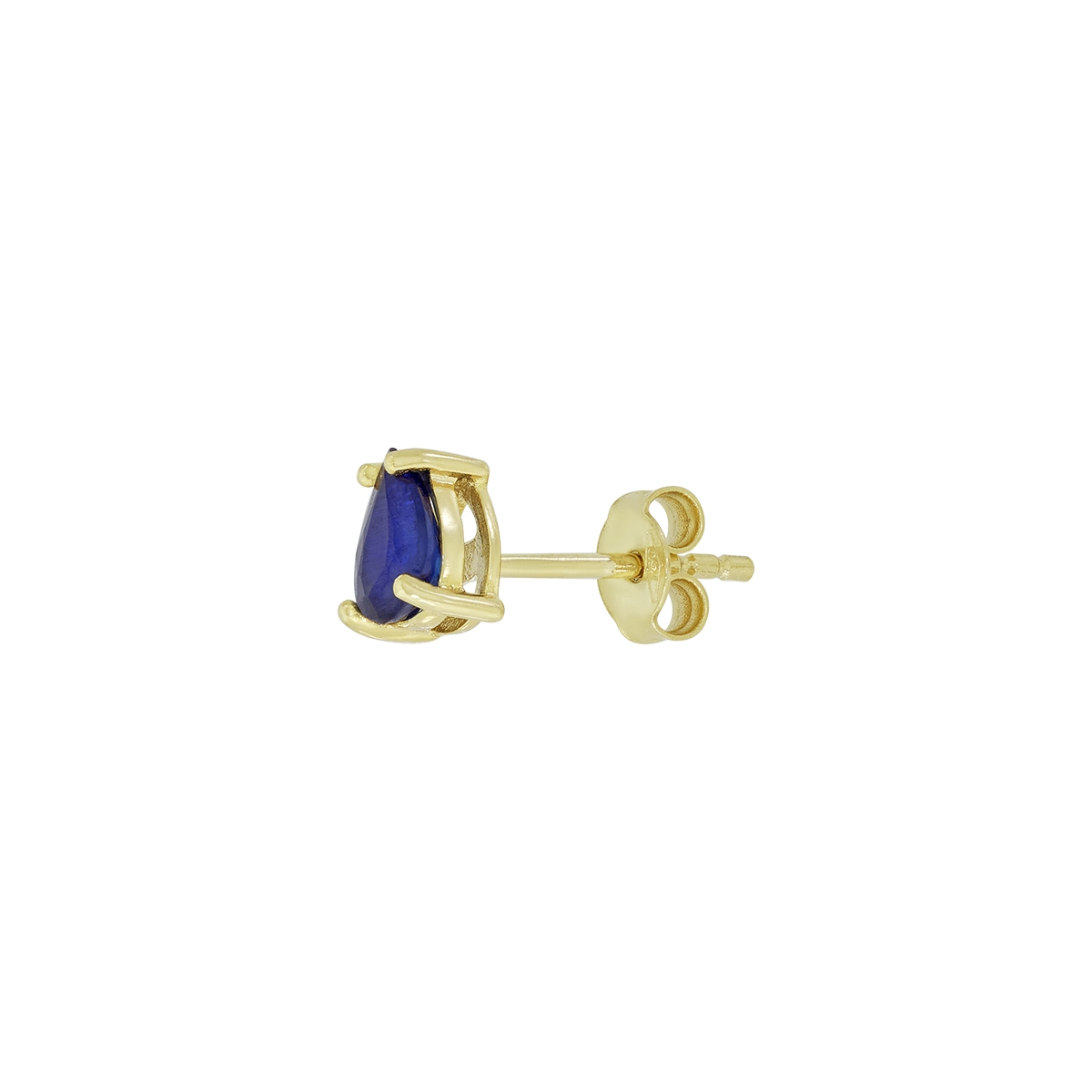 Topos studs en oro amarillo de 18 Kilates, con 2 zafiros centrales de 0.85 Ct